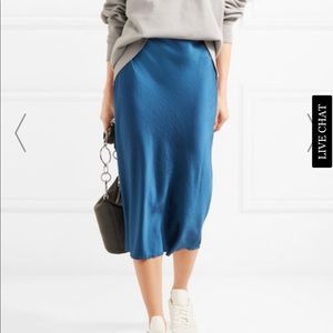 Alexander Wang satin midi skirt